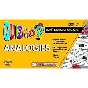 Quizmo Analogies Educational Bingo Language Skills Game 2-36 Players Age…